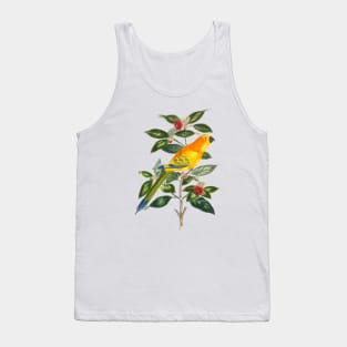 Parrot Colorful Nature Illustration Tank Top